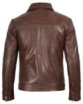 Blingsoul Real Lambskin Brown Leather Jacket for Men | [1100374] Wick, L