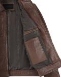 Blingsoul Real Lambskin Brown Leather Jacket for Men | [1100374] Wick, L