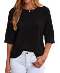 Dokotoo Women's Oversized Cropped Summer Sweater