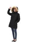 CorBuyit Women's Waterproof Winter Puffer Jacket, Black