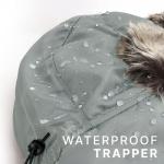 CHOK.LIDS Waterproof Winter Trappers Unisex Premium Strength Ushanka Ear Flap Chin Strap Cold Weather Outdoor (Black)