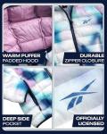 Reebok Women Jacket - Packable Quilted Puffer Coat – Casual Jacket for Women (S-XL), Size Medium, Candy Print