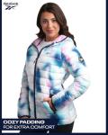 Reebok Women Jacket - Packable Quilted Puffer Coat – Casual Jacket for Women (S-XL), Size Medium, Candy Print
