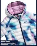 Reebok Women Jacket - Packable Quilted Puffer Coat – Casual Jacket for Women (S-XL), Size Medium, Candy Print