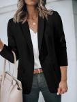 Cicy Bell Women's Open Front Casual Blazer