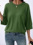 Dokotoo Women's Oversized 3/4 Sleeve Summer Sweater