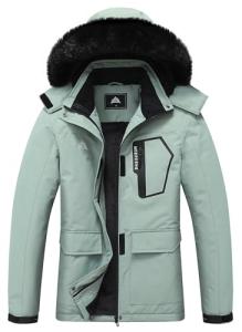 Moerdeng Women's Waterproof Ski Jacket with Hood