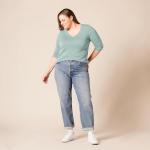 Lightweight Sage Green V-Neck Sweater for Women