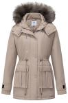 GGleaf Women's Plus Size Warm Quilted Winter Coat