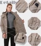 GGleaf Women's Plus Size Warm Quilted Winter Coat