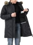 Women's Thickened Waterproof Winter Puffer Coat with Hood