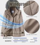 GGleaf Women's Plus Size Warm Quilted Winter Coat