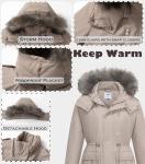 GGleaf Women's Plus Size Warm Quilted Winter Coat