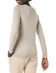 Amazon Essentials Women's Lightweight Crewneck Sweater, Oatmeal