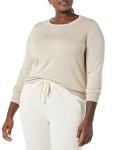 Amazon Essentials Women's Lightweight Crewneck Sweater, Oatmeal