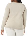 Amazon Essentials Women's Lightweight Crewneck Sweater, Oatmeal