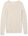 Amazon Essentials Women's Lightweight Crewneck Sweater, Oatmeal