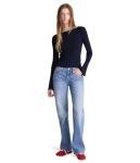 Madewell Women's Dark Navy Merino Wool-Silk Sweater