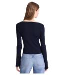 Madewell Women's Dark Navy Merino Wool-Silk Sweater