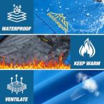 Men's Waterproof Ski Jacket with Fleece Liner