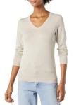 Amazon Essentials Women's Lightweight Long-Sleeve V-Neck Sweater