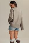 Women's Fall Casual Crewneck Ribbed Knit Sweater
