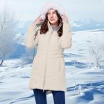 WULFUL Women's Warm Puffer Jacket with Fur Hood