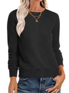 ANRABESS Women's Lightweight Crewneck Pullover Sweater