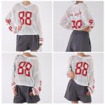 ZhouBoat Y2K Oversized White Crochet Sweater