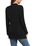 Yincro Women's Lightweight Black Cardigan with Pockets