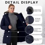 GGleaf Women's Quilted Puffer Jacket with Fur Hood