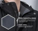 Men's Waterproof Fleece Liner Winter Jacket Black