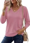 PRETTYGARDEN Women's Cozy Knit V Neck Sweater
