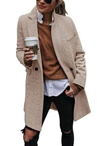 Ebifin Women's Double Breasted Trench Coat