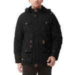 Men's Winter Fleece-Lined Tactical Hooded Jacket