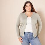 Amazon Essentials Women's Lightweight Oatmeal Cardigan, Plus Size
