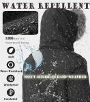 GGleaf Women's Warm Quilted Puffer Jacket, Dark Grey