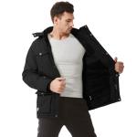 Men's Winter Fleece-Lined Tactical Hooded Jacket