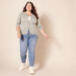 Amazon Essentials Women's Lightweight Oatmeal Cardigan, Plus Size