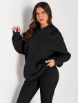 Trendy Oversized Fleece Hoodie for Women