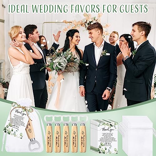 50 Wedding Thank You Favors Set with Bottle Opener