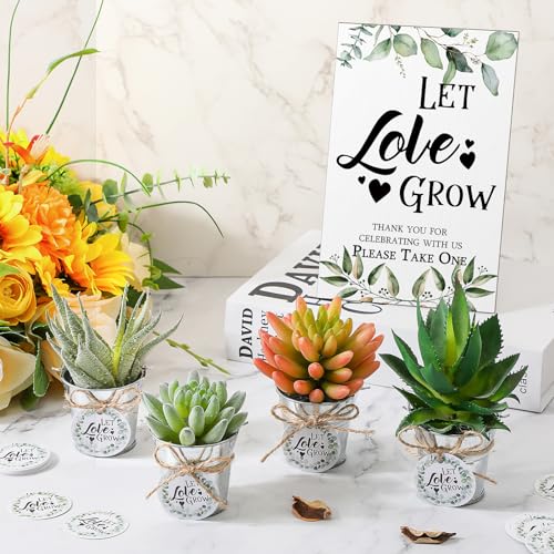 Greenery Let Love Grow Wedding Favors for Guests