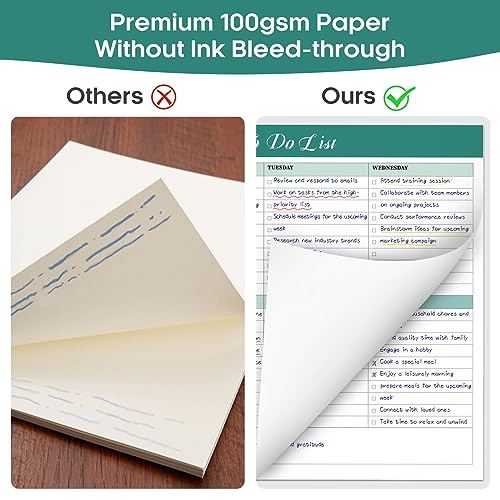 Undated Weekly To-Do List Notepad - 52 Sheets