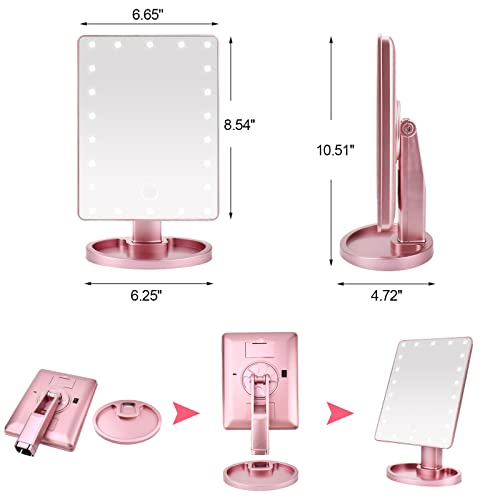 Trendy Aesthetic Vanity Mirror with Lights for College