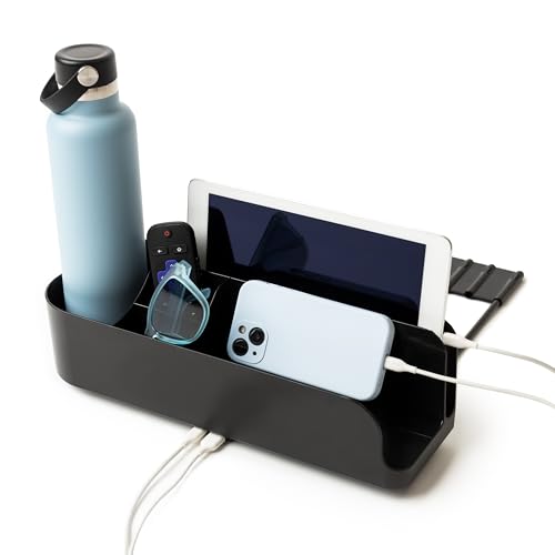 Squirrel Bedside Caddy with Charging Ports for Dorms