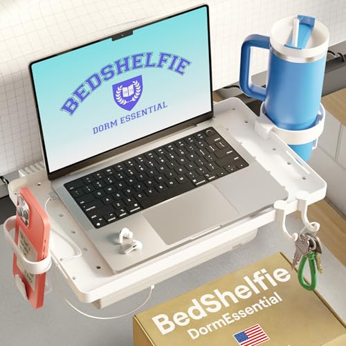 BedShelfie Clip-On Shelf for College Dorm Rooms