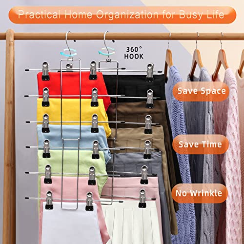6-Tier Space-Saving Closet Organizers for College Girls
