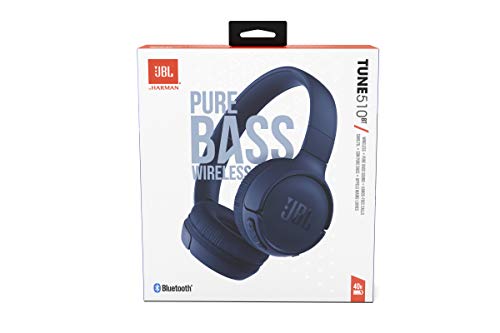 JBL Tune 510BT Wireless On-Ear Headphones - Blue