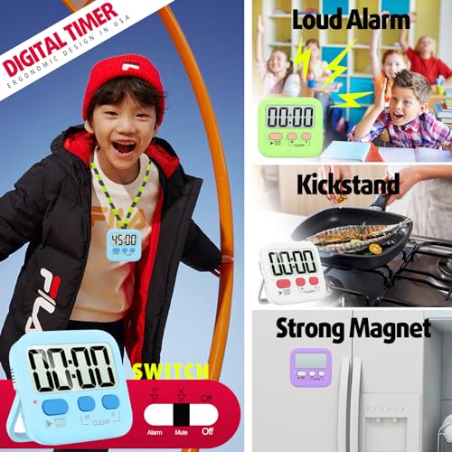 2-Pack Digital Kitchen & Classroom Timers