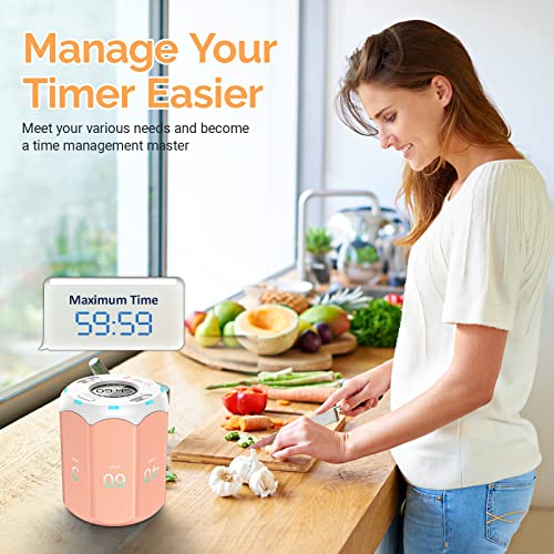 Digital Pomodoro Timer with 8 Time Presets